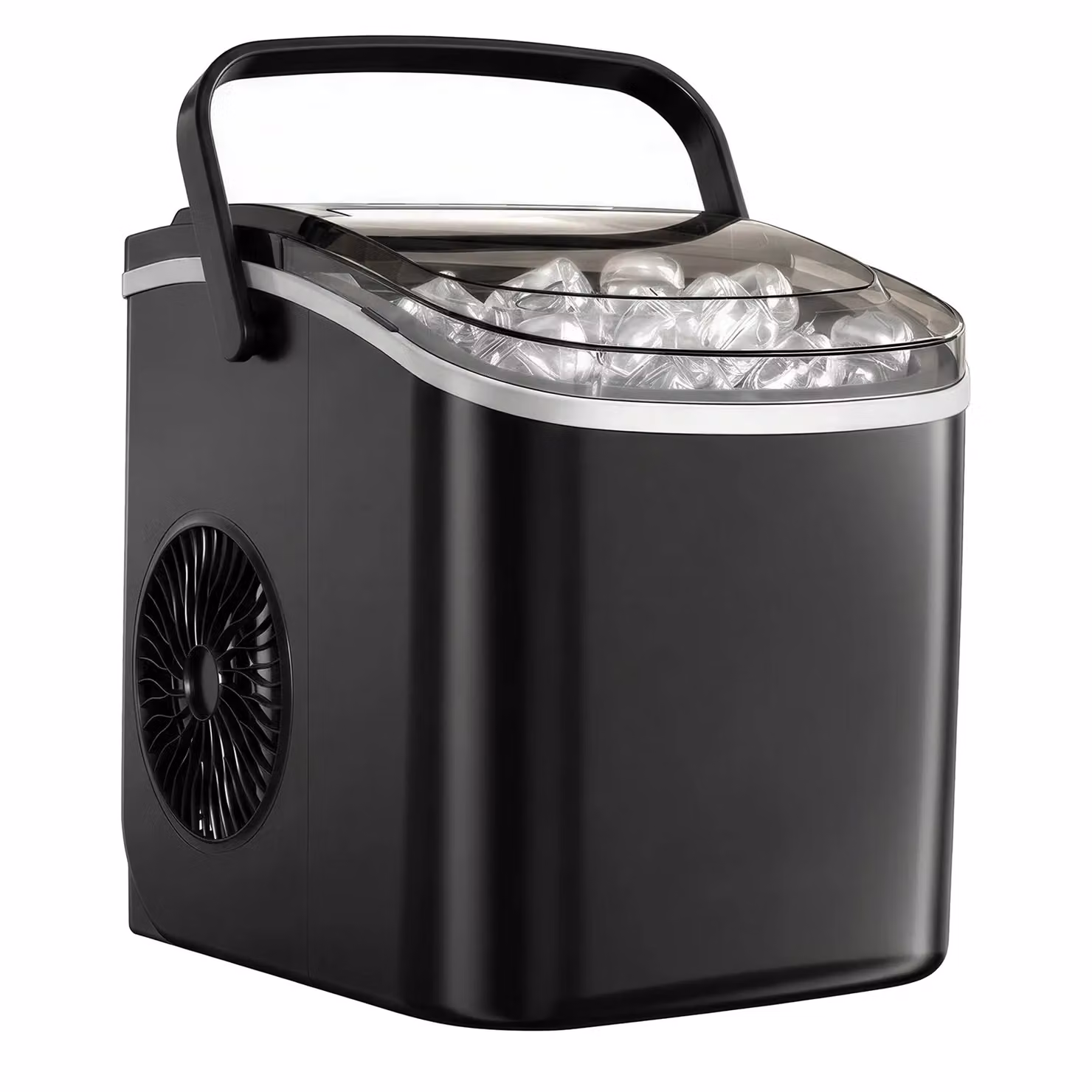 Macchina Per Cubetti di Ghiaccio Portatile Autopulizia, Nero Inchiostro