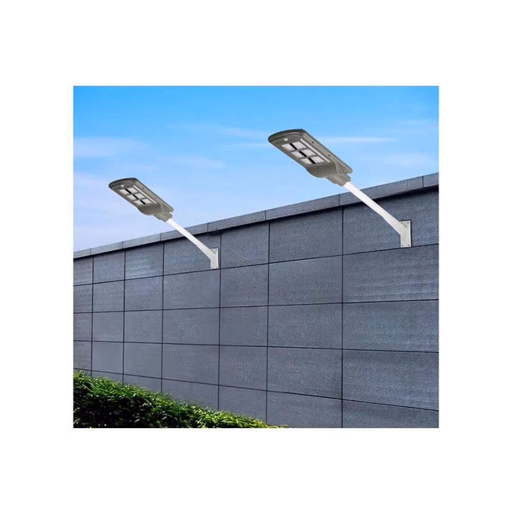 Trade Shop Lampione Stradale Led 180 W con Pannello Solare Fotovoltaico, Grigio, con Telecomando e Luce Bianco Freddo – 2