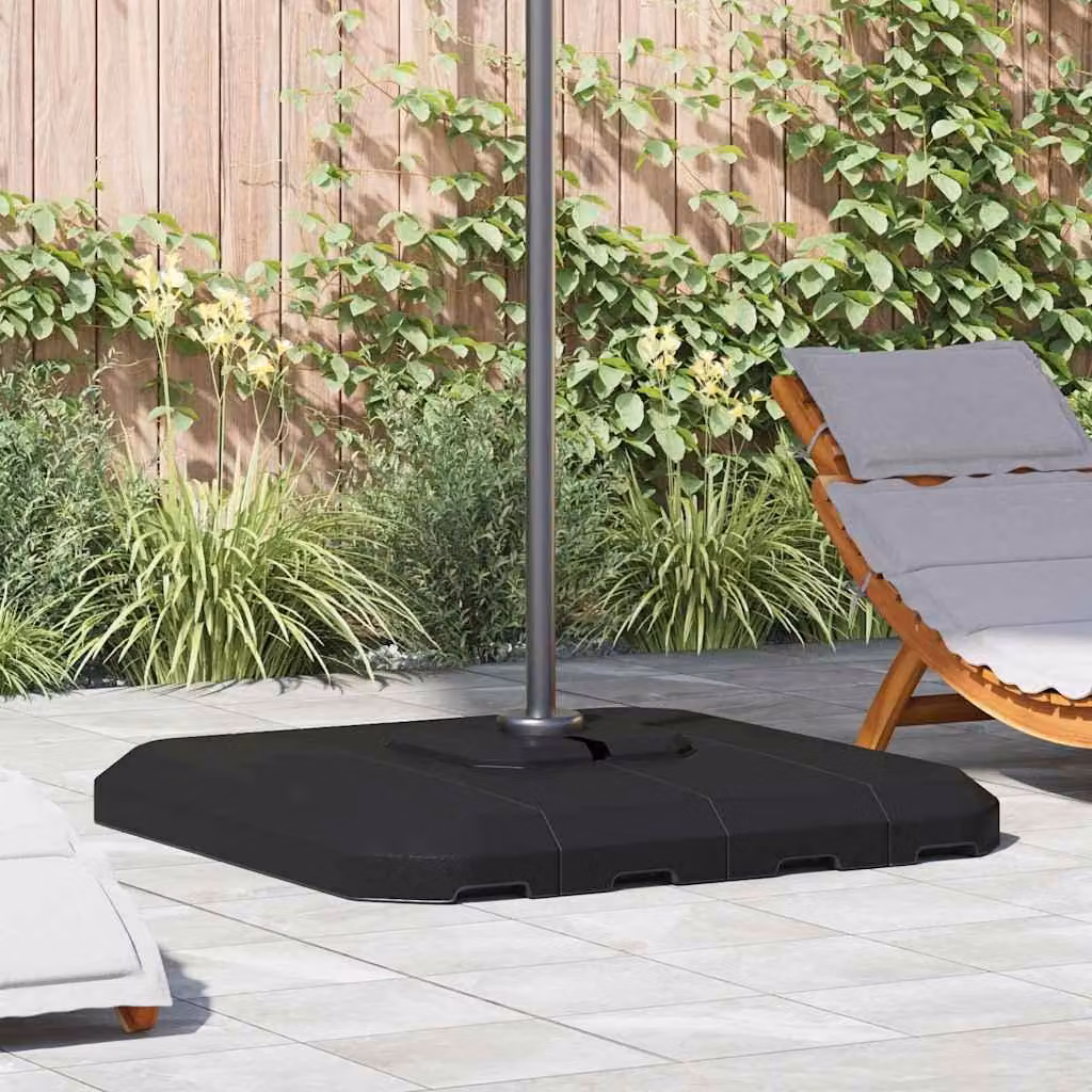 Base esclusiva per ombrellone parasole a braccio oscillante, portata 130 kg, colore nero
