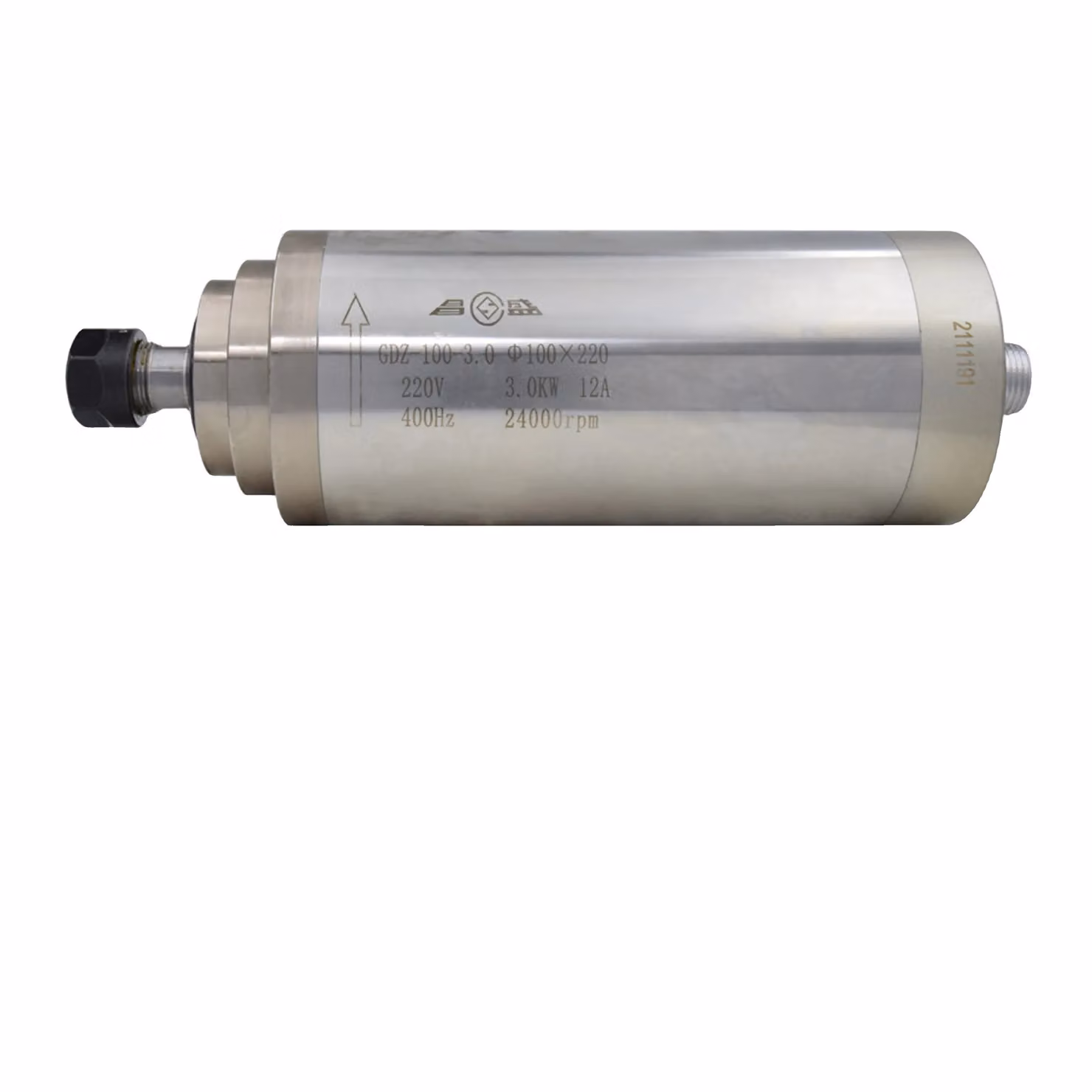 Motore mandrino CNC 3KW, raffreddato ad acqua, alta velocità 24000 giri/min, pinza ER20 ,