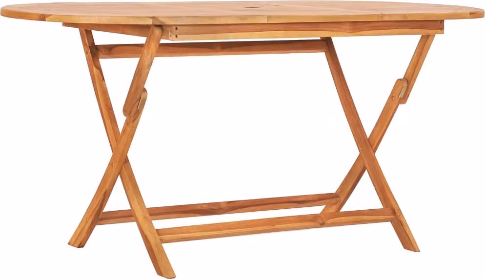 vidaXL set da pranzo da giardino 7 pezzi pieghevole in legno massiccio teak
