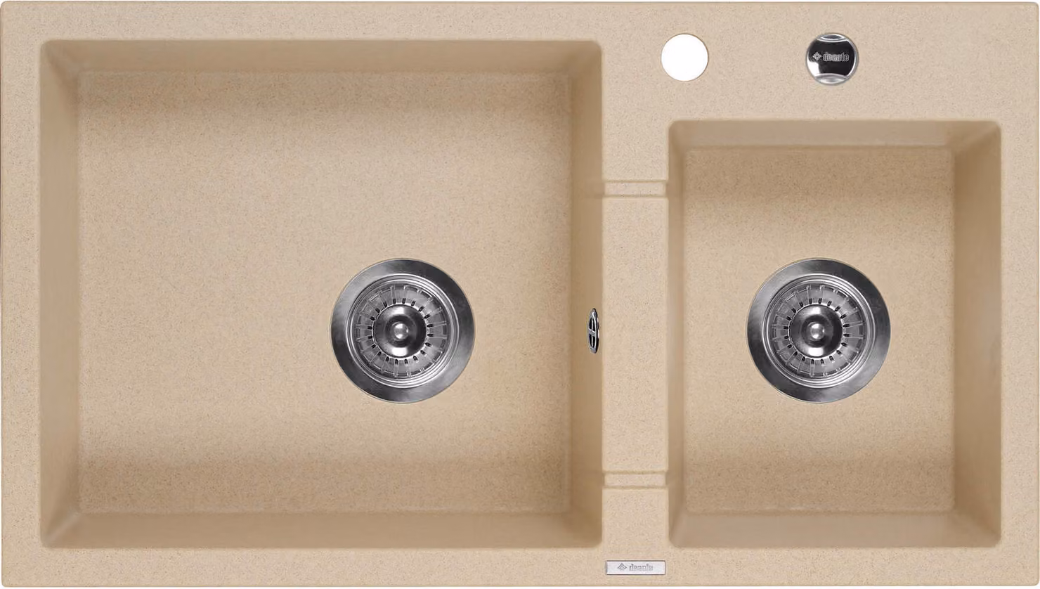 2-bowl granite sink