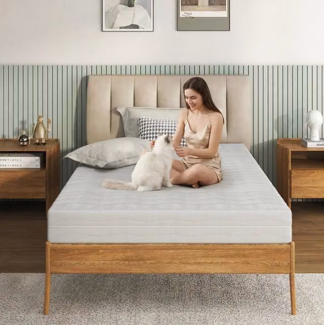 Materasso comfort 160x200 cm bianco, schiuma D25, fodera 3D traspirante