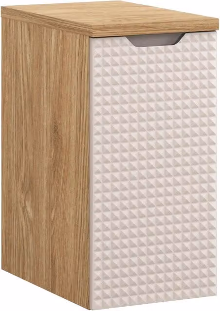 Set mobili bagno Luxor beige con piano in MDF opaco L/P/H: 140 x 30 x 46 cm