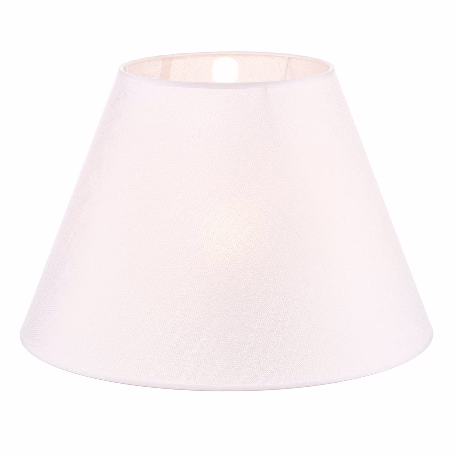 Paralume Sofia Altezza 31 cm, bianco veroni Duolla, Bianco / Opale, Tessuto / Stoffa / Seta