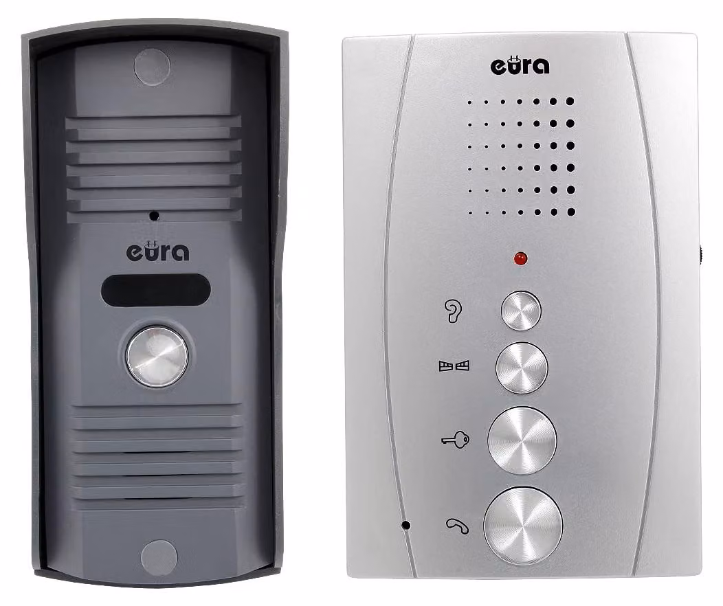 Citofono EURA ADP-13A3 INVITO argento, sistema vivavoce