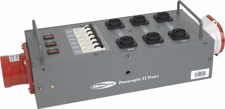 Showgear Power Split 32 True CEE 32 A con fusibile - CEE a ProPower True1