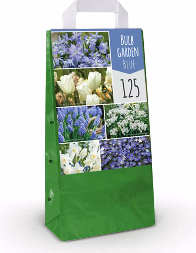 Bulbi da fiore - Bulb Garden Blue mix - Varietà diverse - Blu - 125 pezzi - 20-50cm - Ø5cm - Pianta da giardino - Multideal