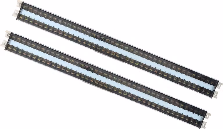 2pcs Morsettiera 660V 15A Morsettiera con coperchio per circuiti elettronici (40 posizioni)