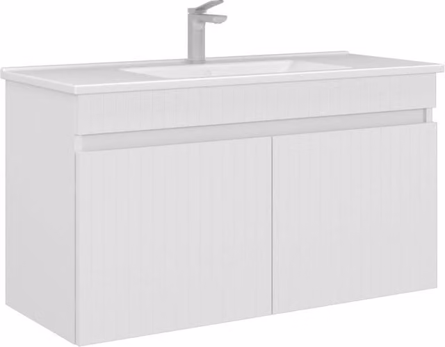 Mobile lavabo "Tivoli 100" - 100 x 45 x 57 cm - Bianco opaco