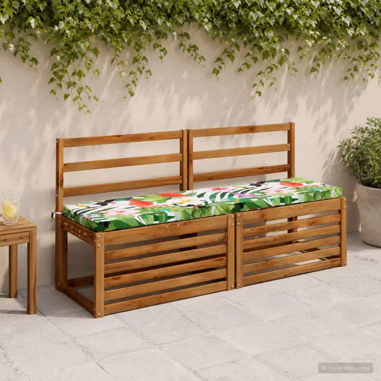 Cuscino per panchina vidaXL SOEST rettangolare multicolore in poliestere con rivestimento rimovibile e resistenza ai raggi UV