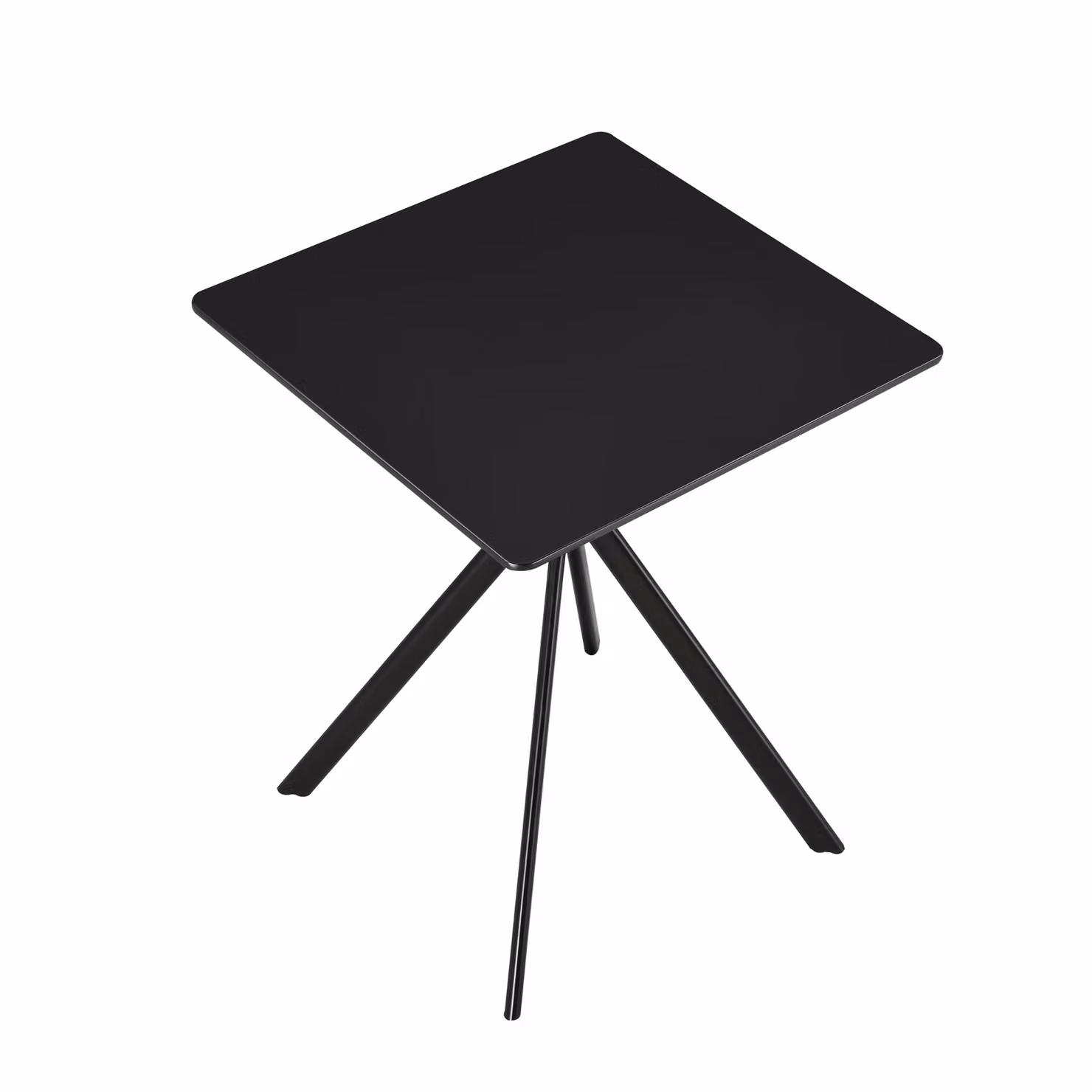 [Tavolo da pranzo - Nero 60x60x75cm - Tavolo da cucina Tavolo da sala da pranzo Tavolo da riunione Tavolo da conferenza