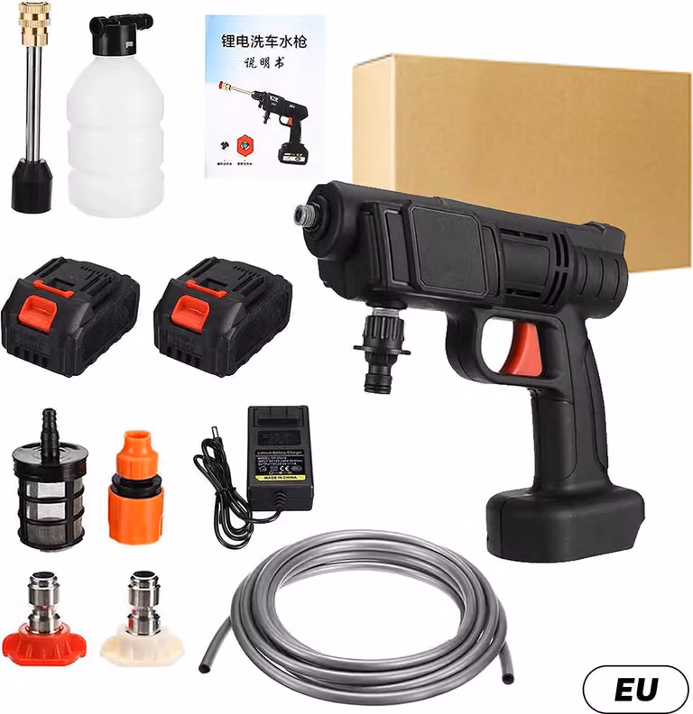 Idropulitrice, alta efficienza, multifunzionalità, con 2 batterie, elettrica