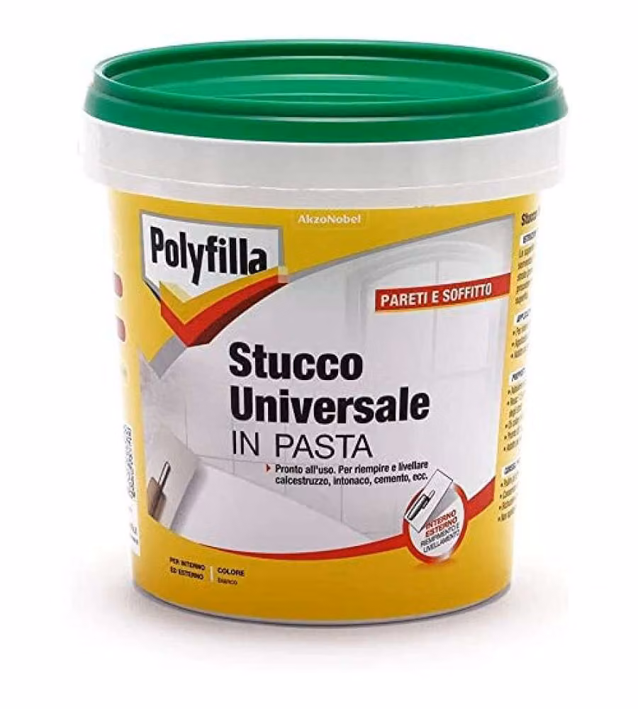Polyfilla Stucco Universale 1 kg - Pronto all'Uso per Riparazioni Interni ed Esterni