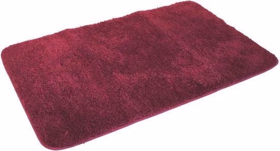 Tappetino Badmat Kinzler in microfibra rosso, L: 80 cm, P: 150 cm
