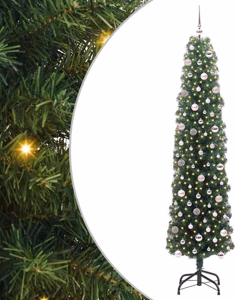 Albero di Natale artificiale con 300 LED Verde 240 cm