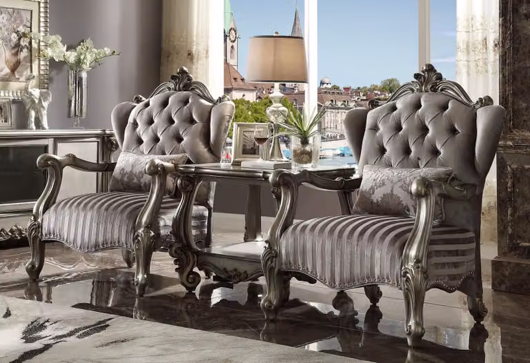 Textil Sessel 1 Sitzer Sofa Polster Sofas Design Luxus Klassische Barock Rokoko