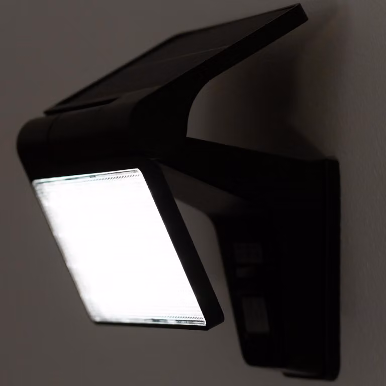 LUMILED lampada solare per esterni con rilevatore di movimento 2 modalità applique solare IP44 luce solare sicurezza applique lampada da parete luce esterna bianco freddo