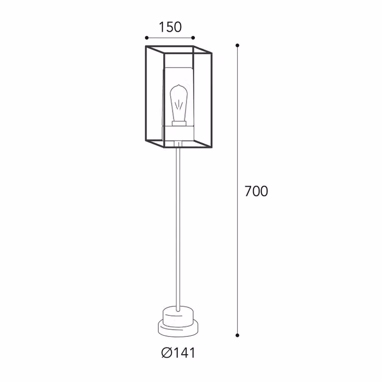 Moretti Luce Lampioncino da giardino Cubic³, Bronzo / Ottone antico, Ottone, Antico, Lampada da esterni