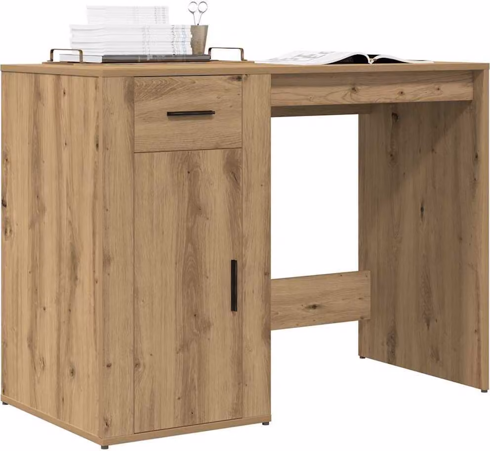 Maison Exclusive - Scrivania in rovere artigianale 100x49x75 cm Materiale ligneo