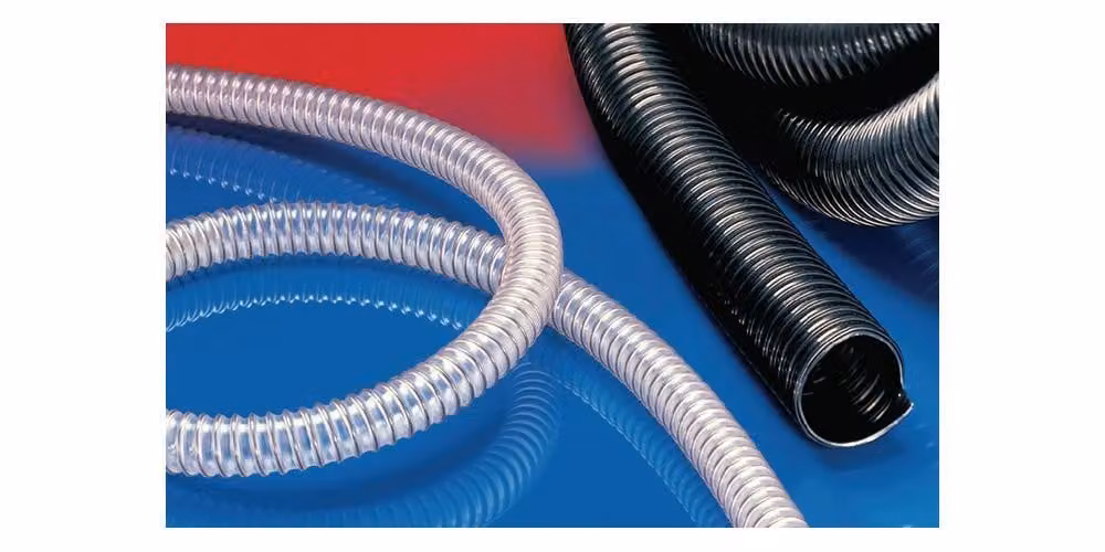 Tubo flessibile Norres per alte temperature AIRDUC® PUR 355 HT 100 -102 mm - nero 10 metri