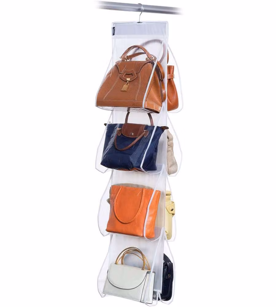 Organizer appendibile portaborse Domopak Living Trasparente L: 33 cm, H: 120 cm – 2