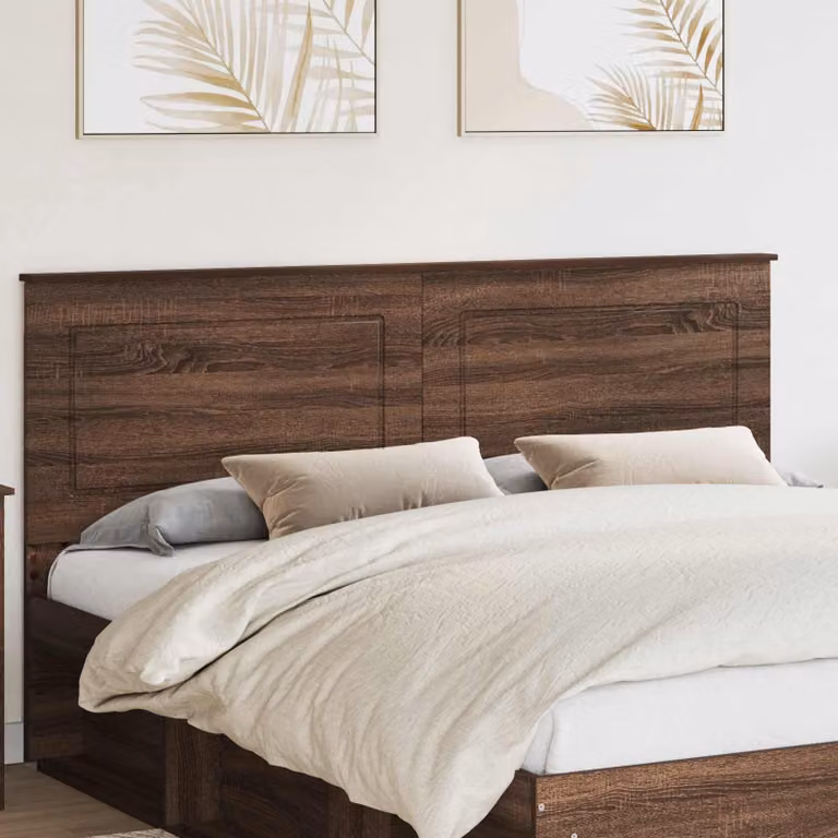 Testiera per letto vidaXL in legno ingegnerizzato color quercia marrone, L: 100 cm