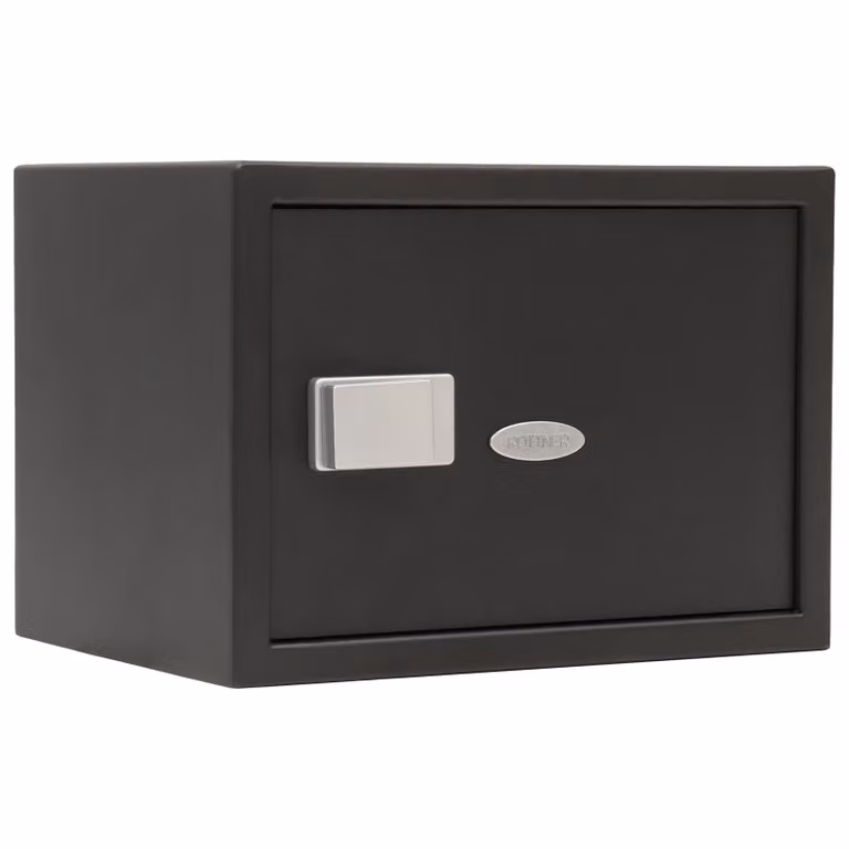 Rottner Fifty BT 2 cassaforte per mobili con serratura bluetooth nera | Handy Öffnung | 35 x 25 x 25 cm