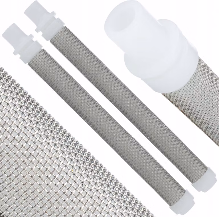 Rosfix Filtro a Dito 2X Bianco 60 Mesh per Spruzzatore di Vernice