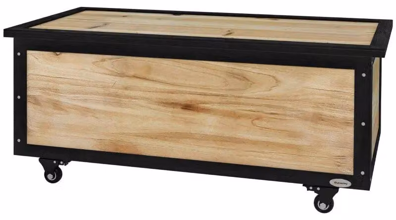Contenitore da esterno da 121 litri | Colore: legno naturale | Dimensioni: 50x100x43 cm