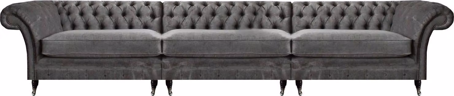 Wohnzimmer Dreisitzer Sofa Couch Chesterfield Modern Design Polstermöbel