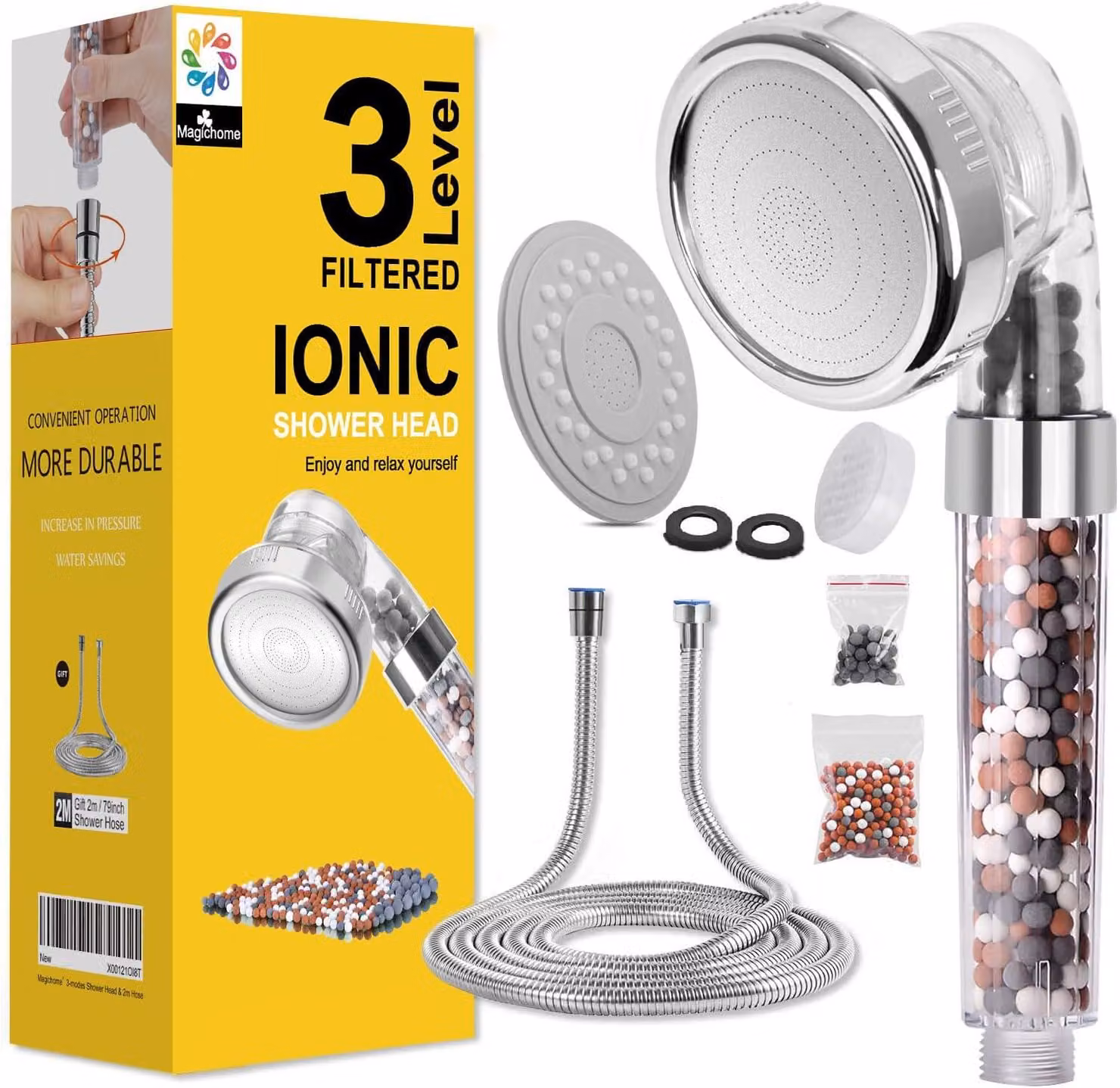 Testina doccia - Doccetta manuale ionica Magichome - Testina doccia a risparmio idrico
