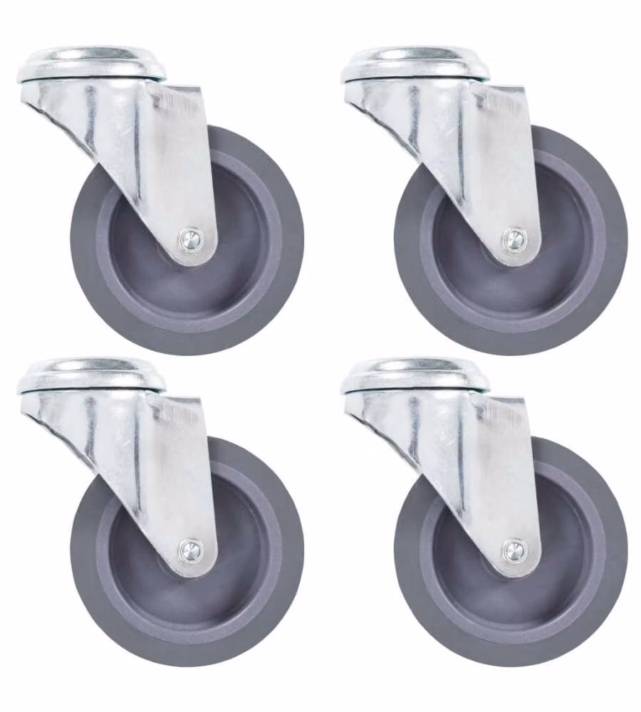 Ruote Girevoli con Foro per Bullone 32 pz 75 mm 277855
