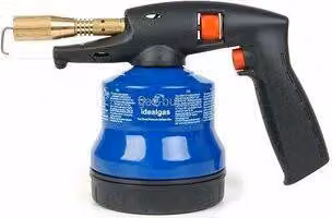 Saldatore A Gas In Metallo Accensione Piezo Elettrica