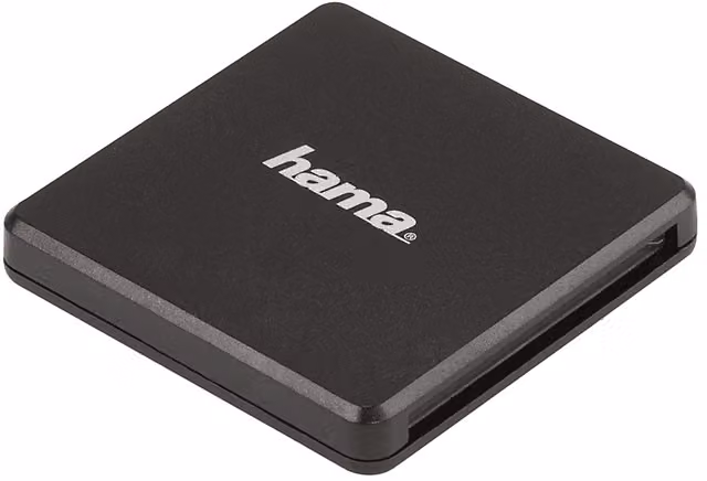 Lettore di schede di memoria Hama USB 3.0 con cavo, compatibile con SD, SDHC, SDXC, microSDXC e CF 1, UHS-1, Nero