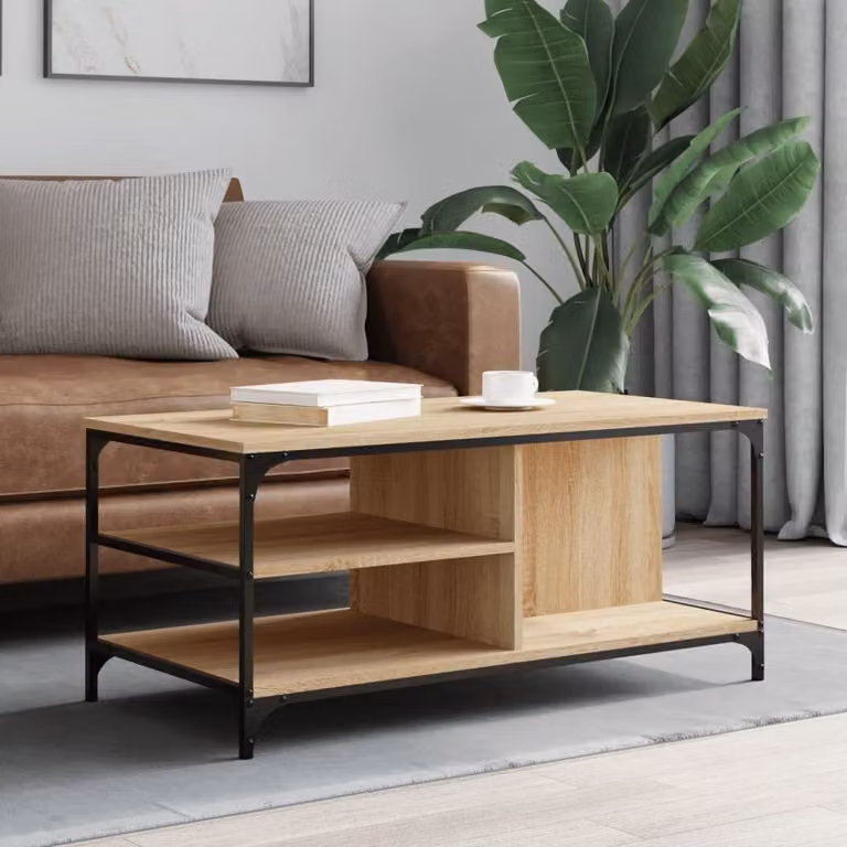 Maison Exclusive - Tavolino Sonoma in rovere 100x50x45 cm Materiale ligneo