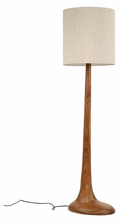 Lampada da terra Pomax Lily, modello Natur, diametro 41 cm, altezza 153 cm