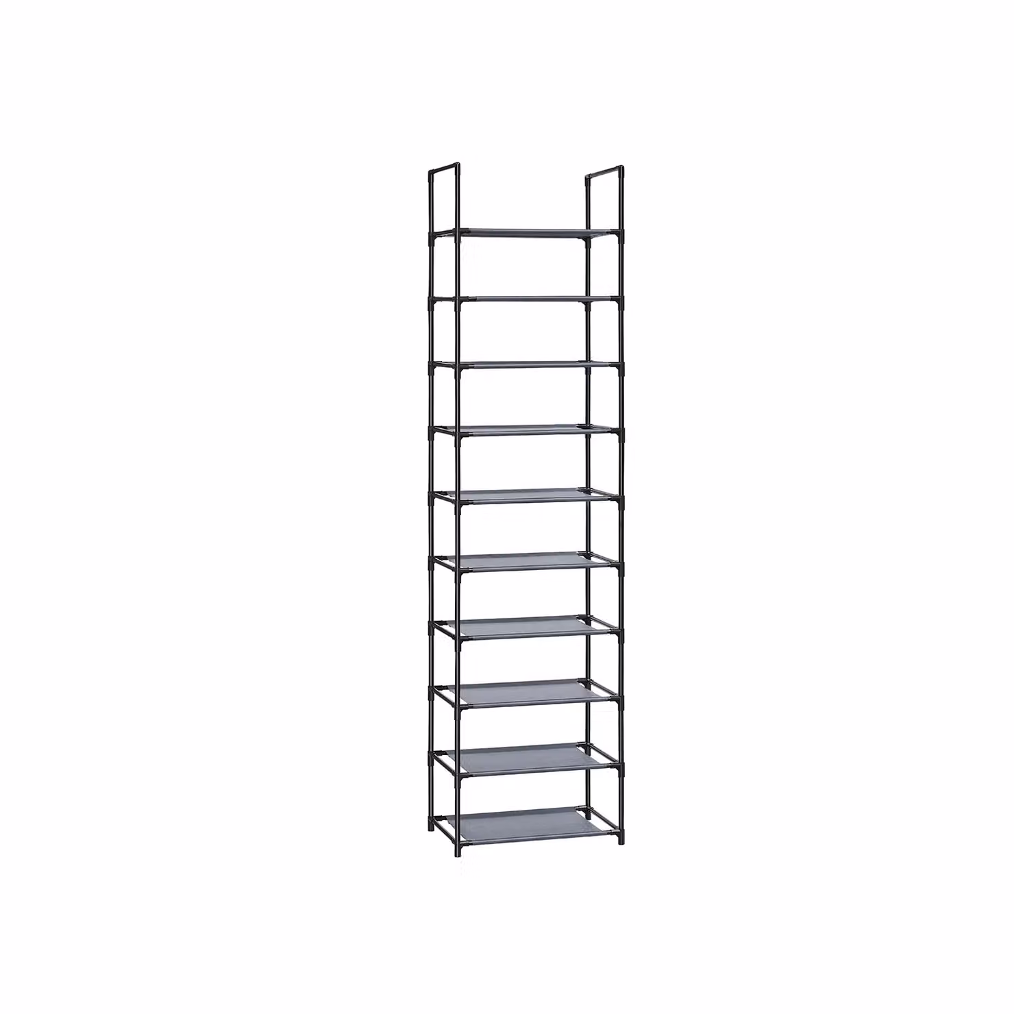 Scarpiera a 10 Scaffale Portascarpe Ripiani Nero | SONGMICS, Grigio / 28 x 45 x 173 cm