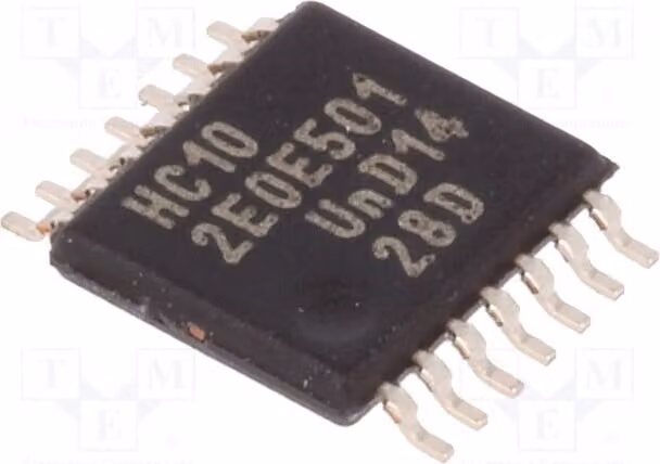 3x IN: 3 SMD N 2÷6VDC -40÷125°C 74HC10PW.112, Tore, Inverter