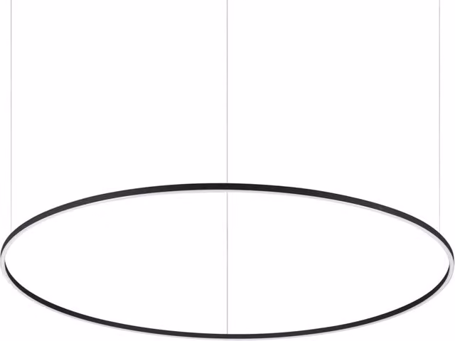 Lampada da soffitto Oracle 77W luce calda 3000K nero Ideal Lux