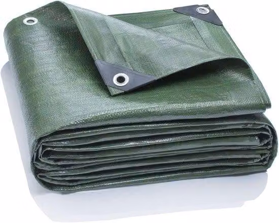 Ibenzoa® telo protettivo impermeabile, 5 x 6 metri – 200 g/m², poliestere, resistente ai raggi UV e agli strappi, colore verde, ideale per coprire barche e mobili da giardino