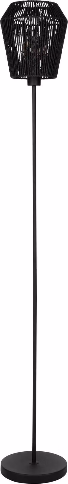 PERSLEY Lampada da terra Lampada da terra - H155,5 x Ø22 cm - nero - 1X60W escl. - IP20