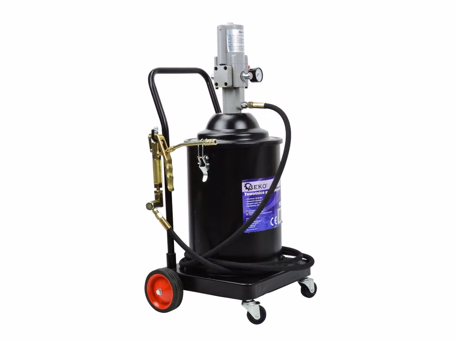 BSD Ingrassatore pneumatico - Pompa pneumatica per grasso, pompa per grasso ad aria compressa - Tubo flessibile da 16L 4m