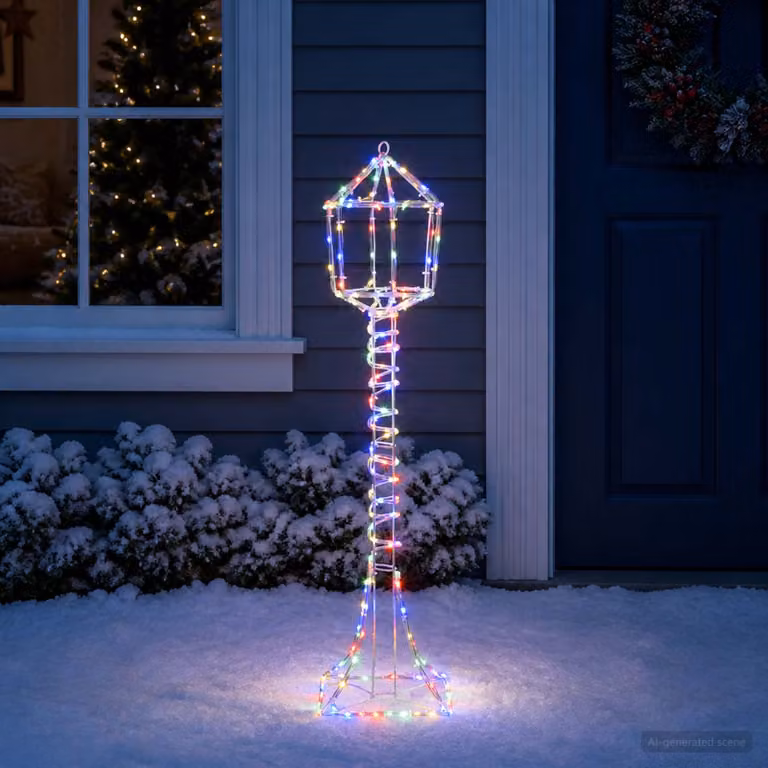 vidaXL Lampione di Natale LED LOVIISA 160 LED Multicolore