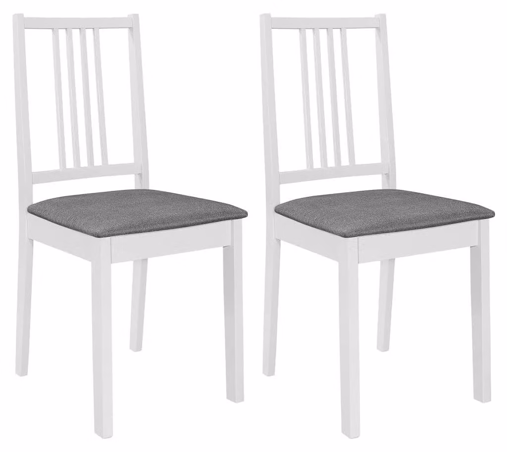 Set di 2 sedie da pranzo in legno massello