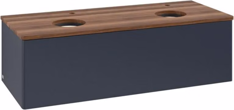 V&B Mobiletto senza struttura anteriore, con illuminazione Antao 120x36x50cm, HL, WBP w wal, md bl. m Lac