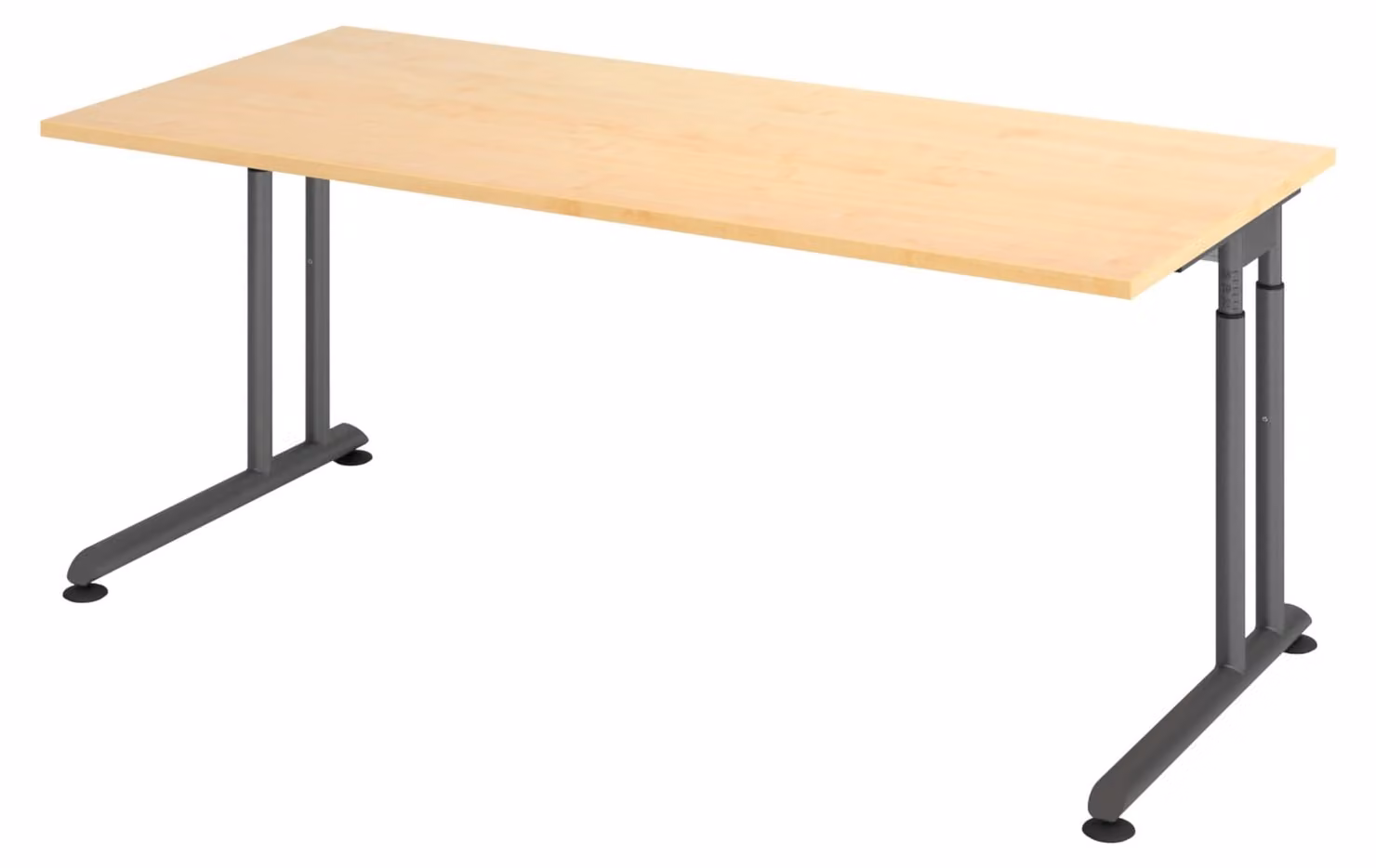 bümö Scrivania Serie-Z - Decorazione: acero, struttura: grafite, dimensioni: 180 x 80 cm
