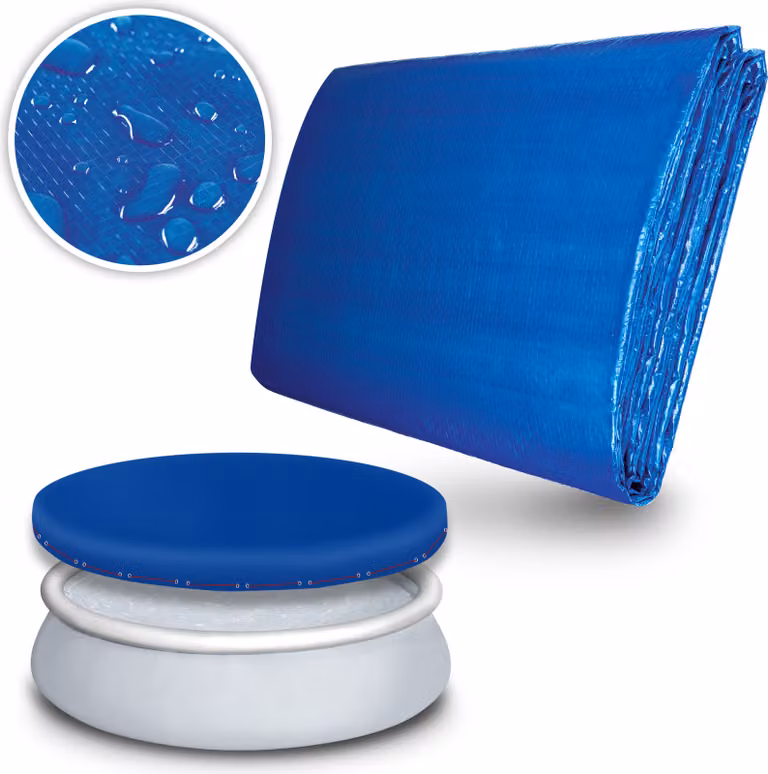 tillvex telo per piscina 244 cm rotondo | copertura per piscina stabile ai raggi UV e resistente agli strappi | telo solare per piscina