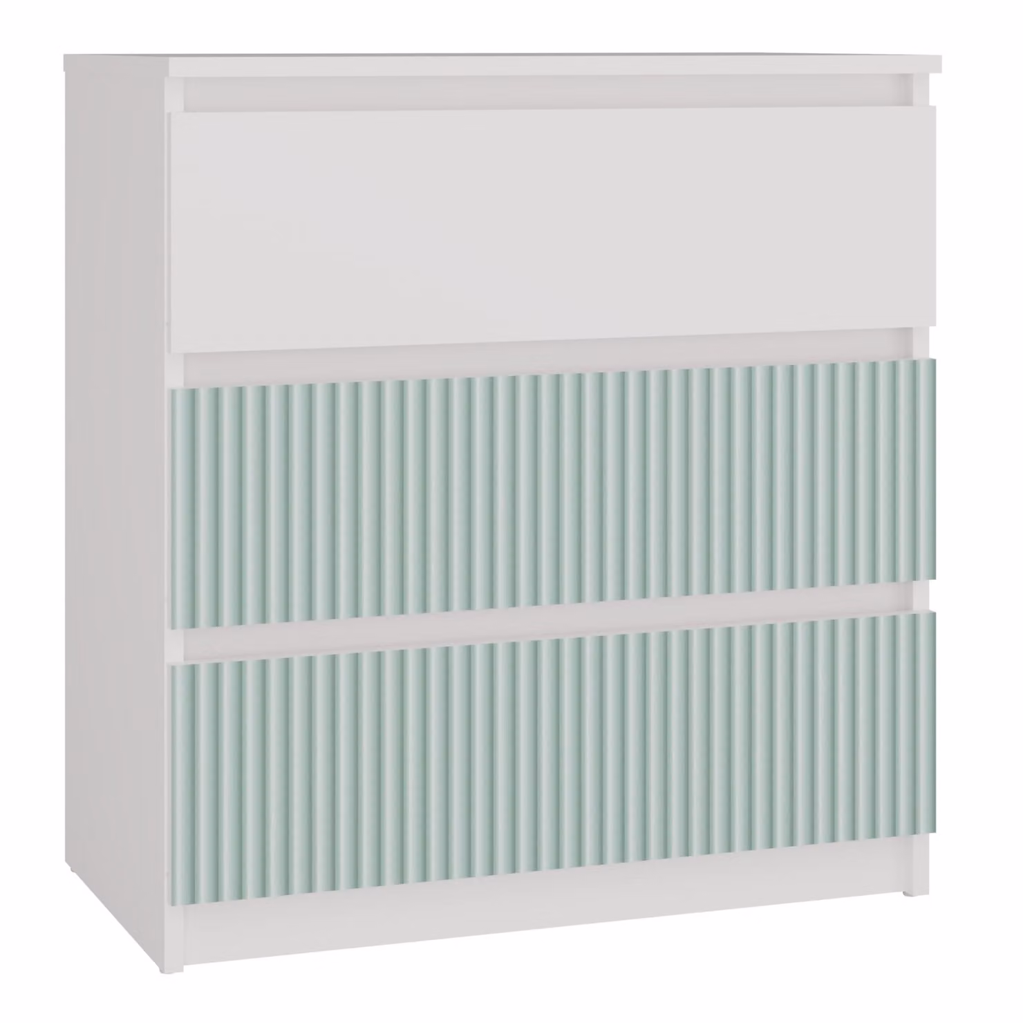 Cassettiera con cassetti per camera dei bambini DUSTER - bianco / menta
