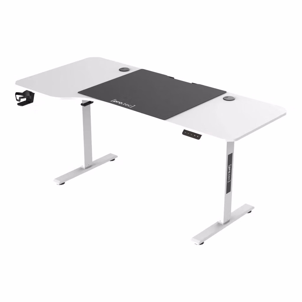Scrivania Regolabile in Altezza con Sollevamento Elettrico Stryn pro.tec Bianco L: 160 cm, P: 60 cm, H: 60-75 cm – 2